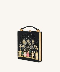 Alternative view of Taya-Fireworks  Pattern Book Shape Clutch Bag - Black