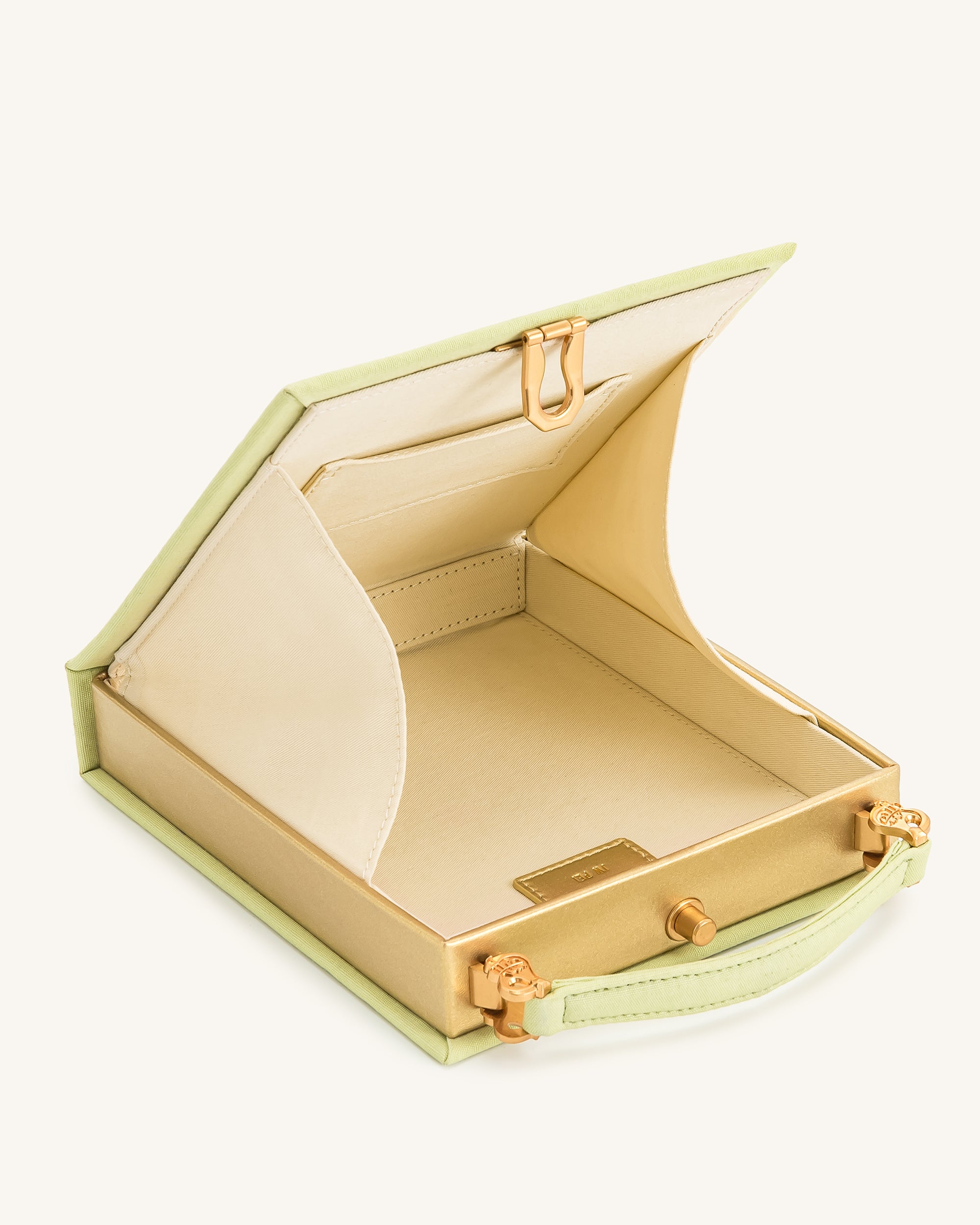 Taya-Puppy Pattern Book Shape Clutch Bag - Light Green - Image 5