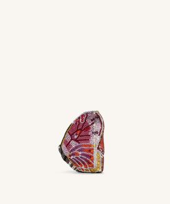 Alternative view of Paisley Crystal Butterfly Clutch - Multicolor