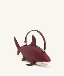 Alternative view of Nerys Shark Look Top Handle Bag - Burgundy