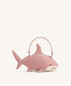 Nerys Shark Look Top Handle Bag - Pink