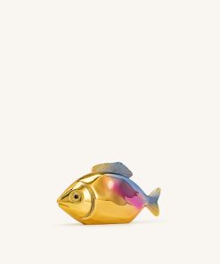 Alternative view of Fish Shaped Clutch - Gold/Blue