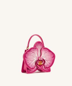 Alternative view of Flora Orchid Shaped Top Handle Bag - Pink