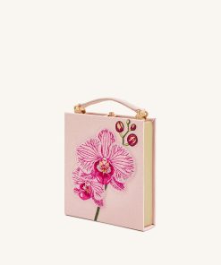 Alternative view of Taya Orchid Motif Book Shape Clutch Bag - Pink