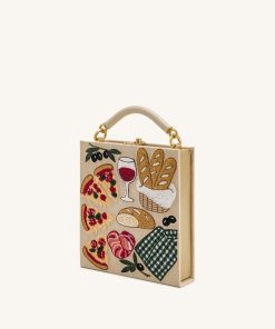 Alternative view of Elle Picnic Pattern Book Top Handle Bag - Khaki