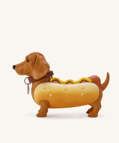 Alternative view of Dachshund Hot Dog Bag - Brown/Yellow