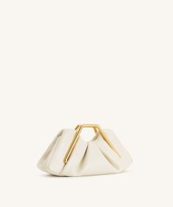 Alternative view of Lila Metal Frame Clutch - Ivory