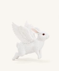 Flying Bunny Shaped Bag - White