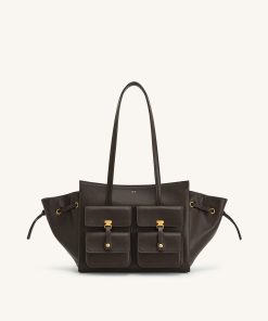 Linda Tote Bag - Dark Brown