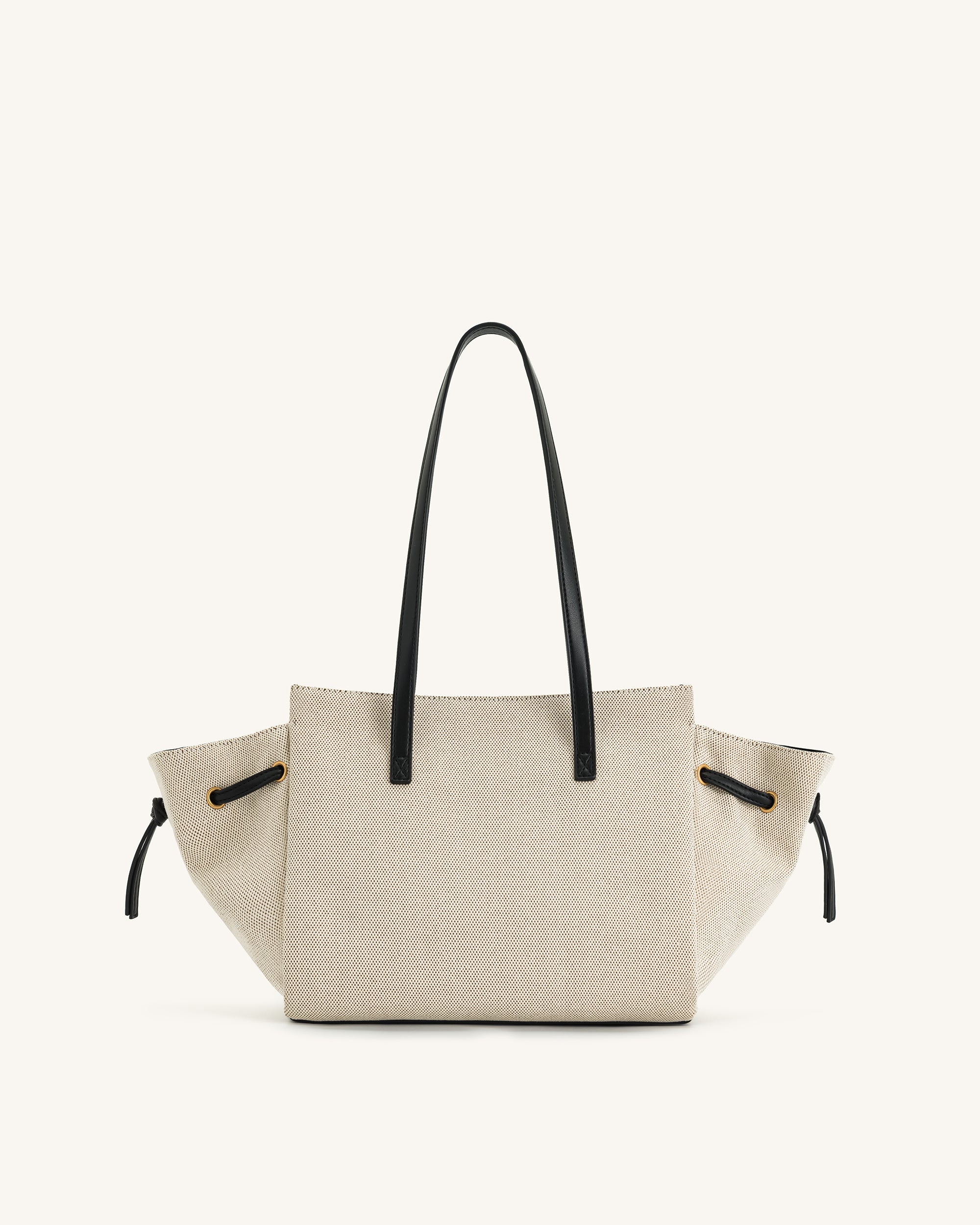 Linda Tote Bag - Black Canvas - Image 3
