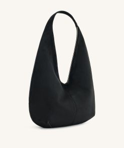 Alternative view of Dara Faux Suede Hobo Bag - Black