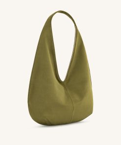 Alternative view of Dara Faux Suede Hobo Bag - Dark Olive