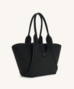 Alternative view of Cara Faux Suede Tote Bag - Black