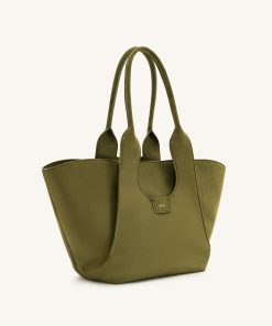 Alternative view of Cara Faux Suede Tote Bag - Dark Olive