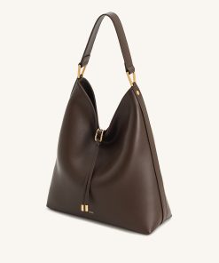 Alternative view of Aria Shoulder Bag - Dark Brown