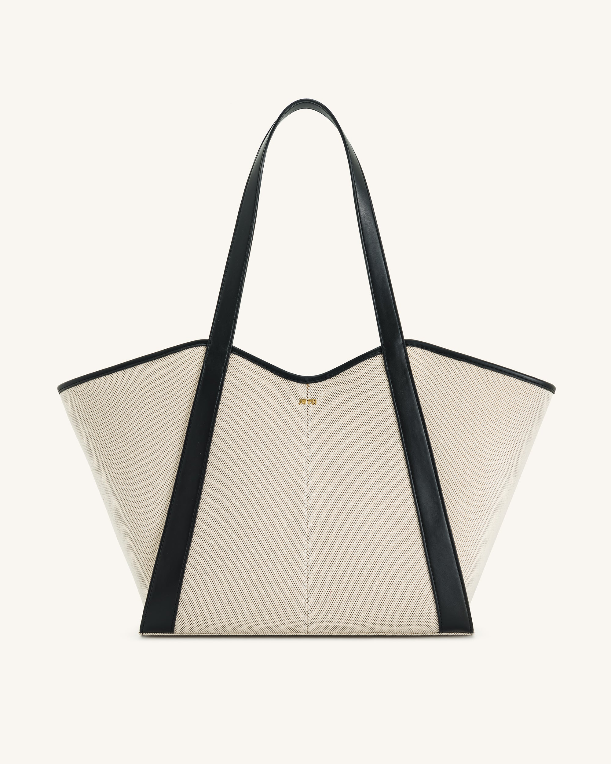 Kiana Large Capacity Tote Bag - Black Canvas