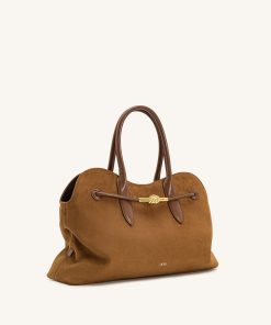 Alternative view of Adele Metal Rope Knot Tote Bag - Caramel Brown