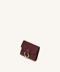 Alternative view of Stella Wallet - Burgundy Grained Vegan Leather