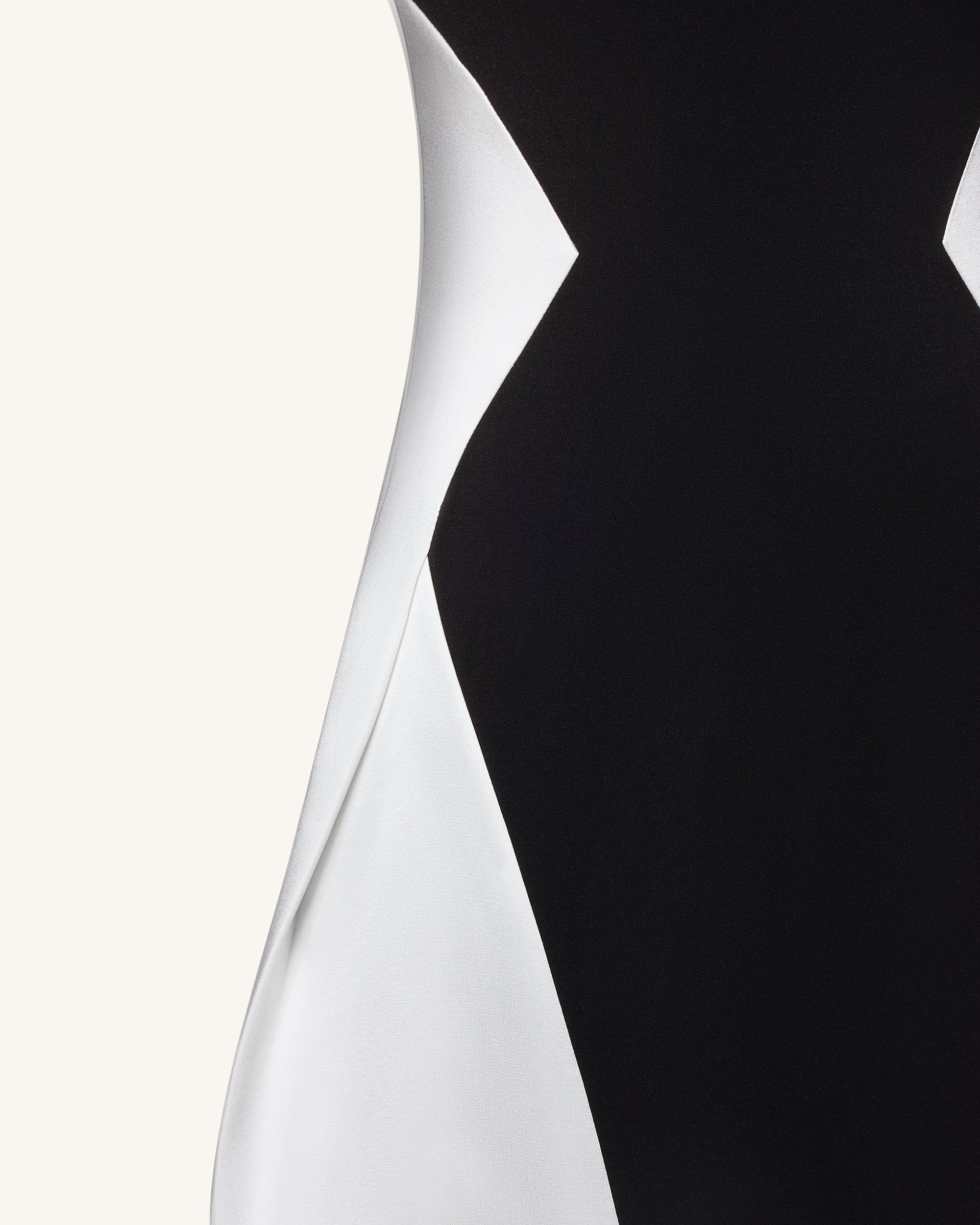 Monochrome Paneled Maxi Dress – Black - Image 5