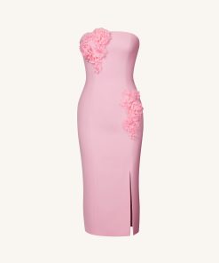 Alternative view of Petal Perfection Cocktail Dress - Pink