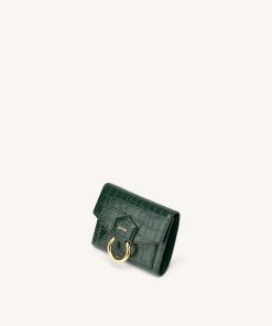 Alternative view of Stella Wallet - Dark Green Croc