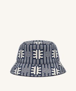 FEI Jacquard Knit Bucket Hat - Navy