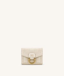 Stella Wallet - Ivory  Croc