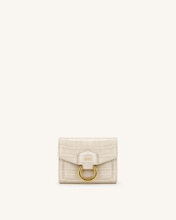 Stella Wallet - Ivory  Croc