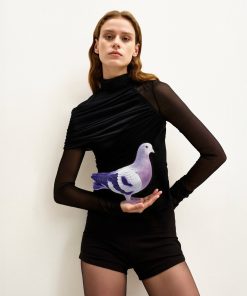 Alternative view of Kallie Pigeon Clutch Bag-Purple