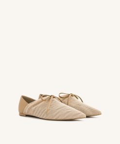 Alternative view of Reilly Fishnet Ballerina Flats - Apricot
