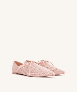 Alternative view of Reilly Fishnet Ballerina Flats - Pink Beige