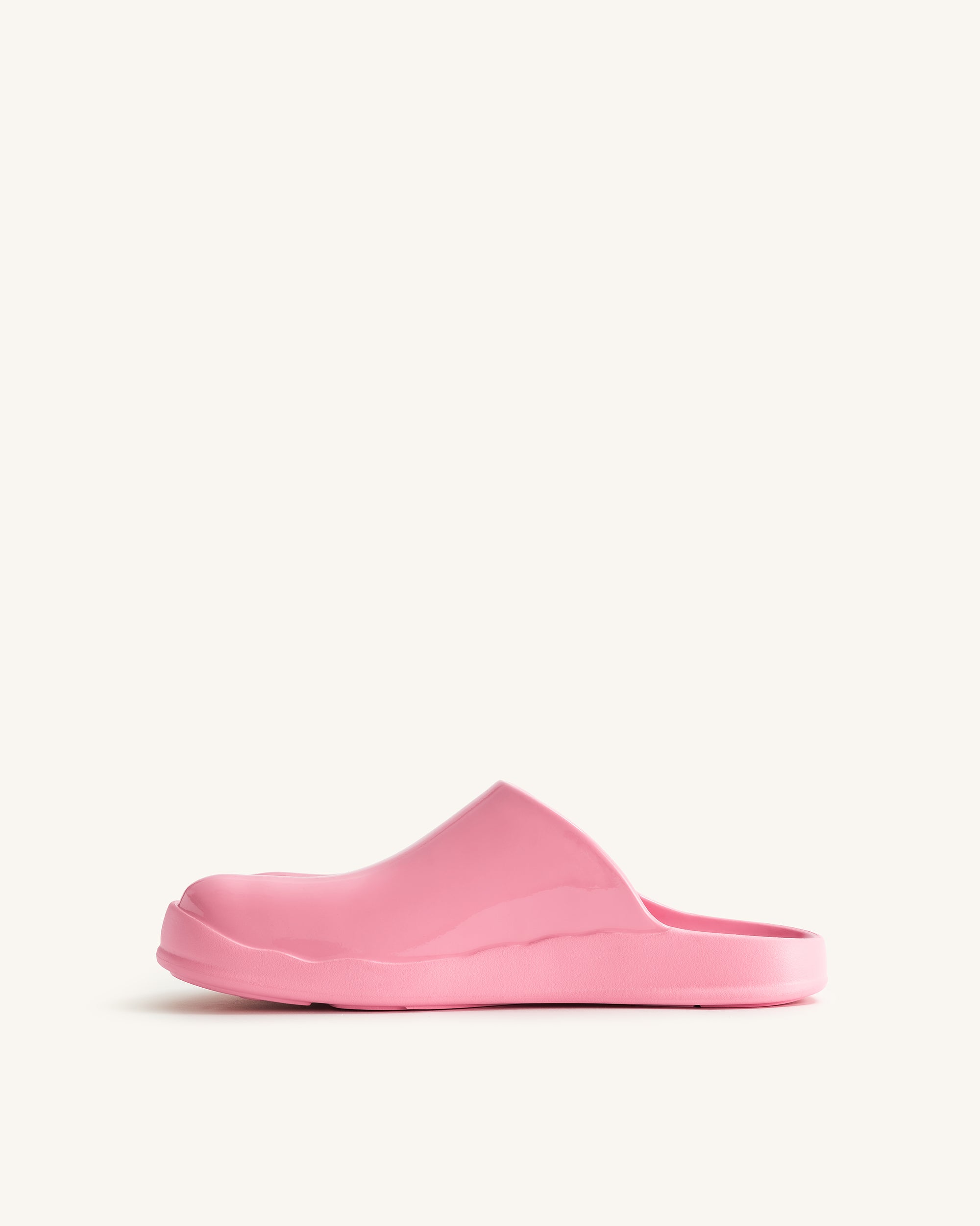 Hayley Toe Model Flat Mules - Pink - Image 7