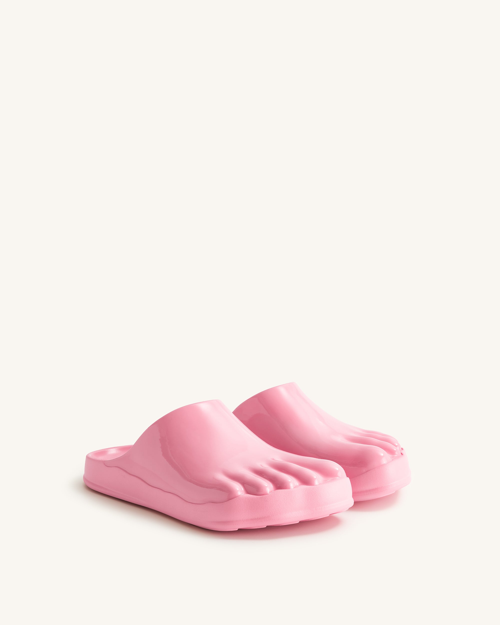 Hayley Toe Model Flat Mules - Pink - Image 3