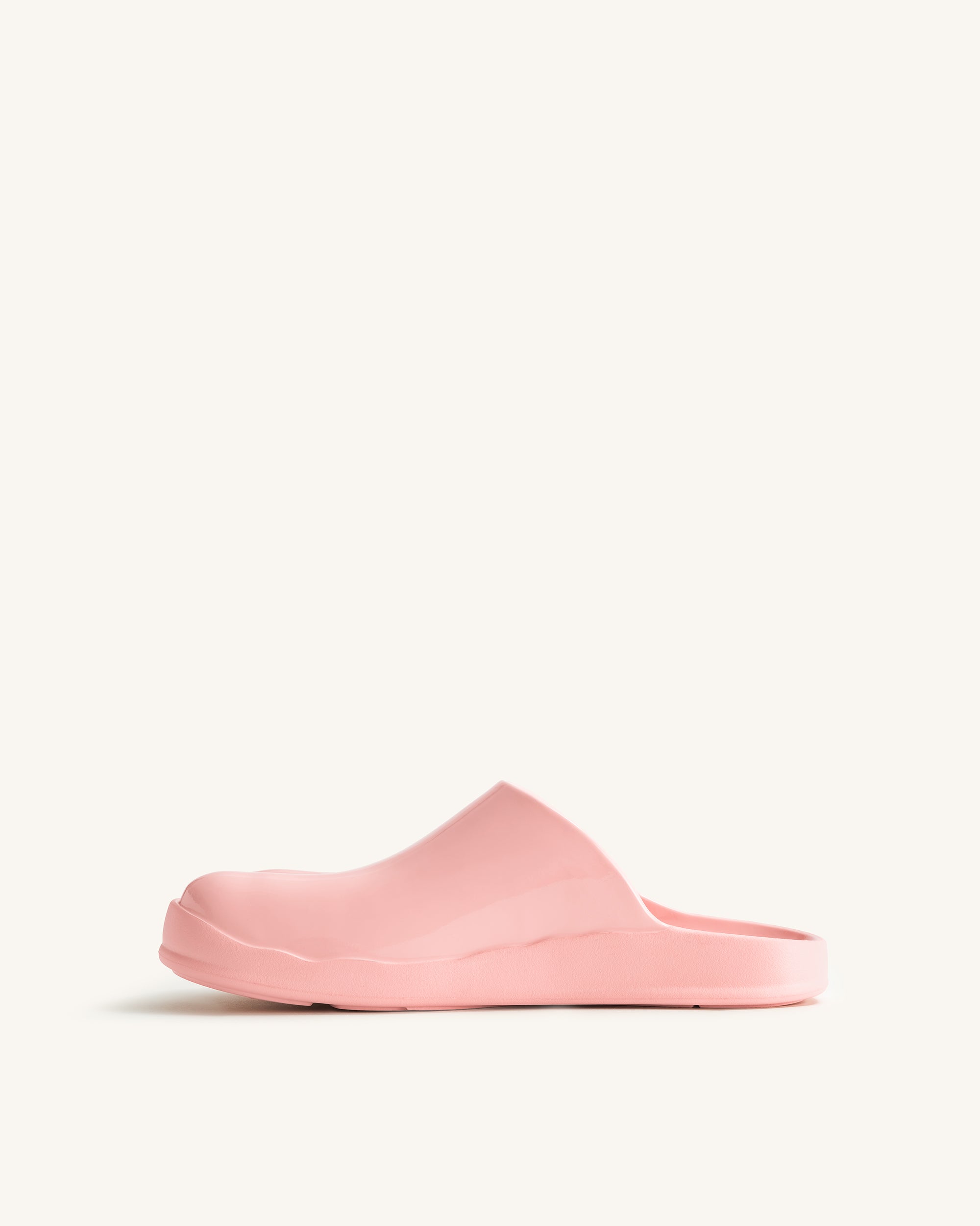Hayley Toe Model Flat Mules - Pink Beige - Image 6
