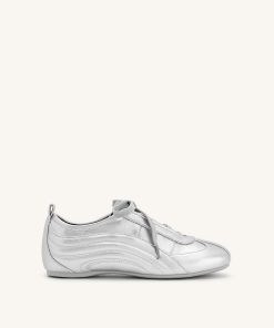 Ferne Streamlined Lustrous Sneakers  - Silver