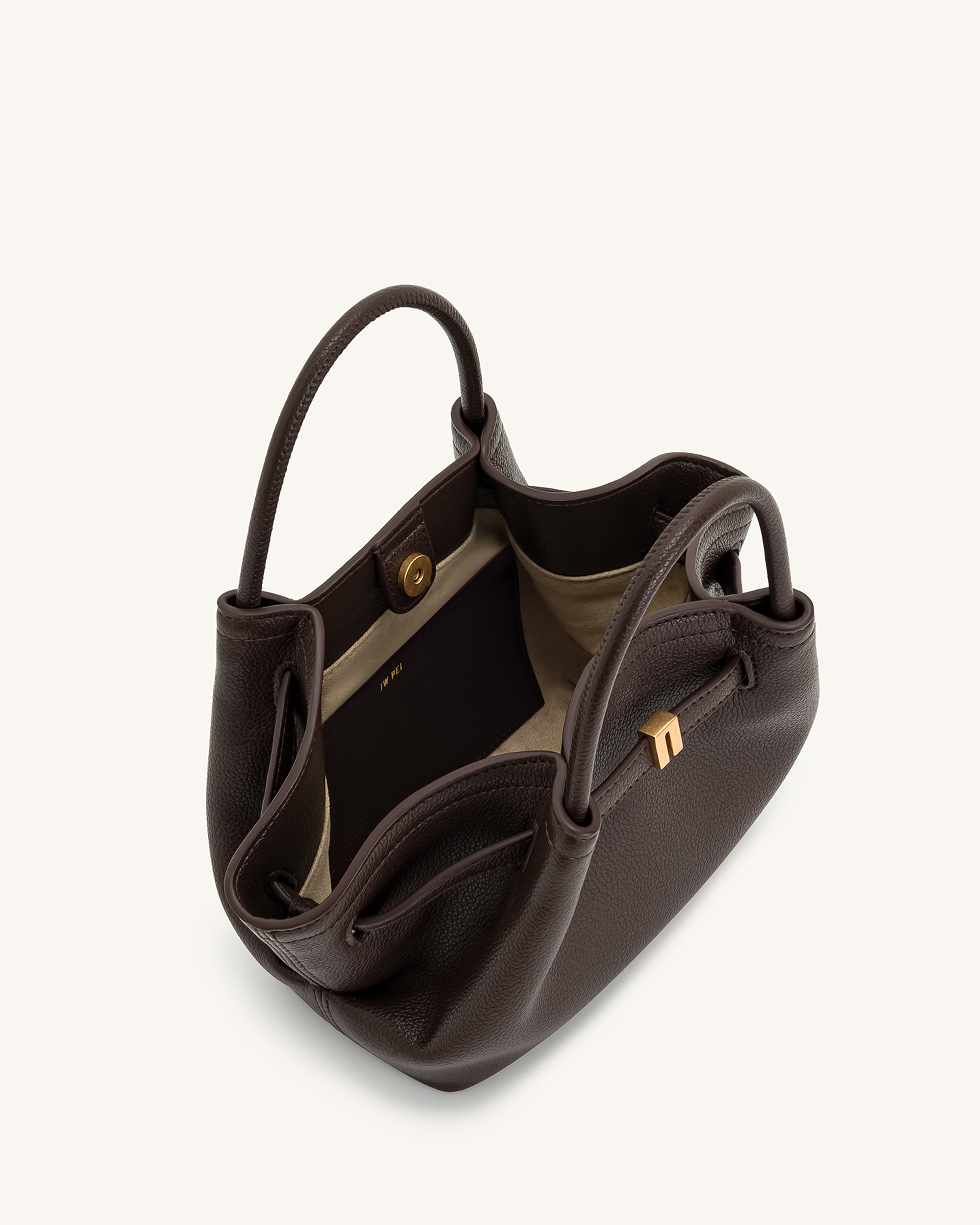 Hana Mini Tote Bag - Dark Brown - Image 6