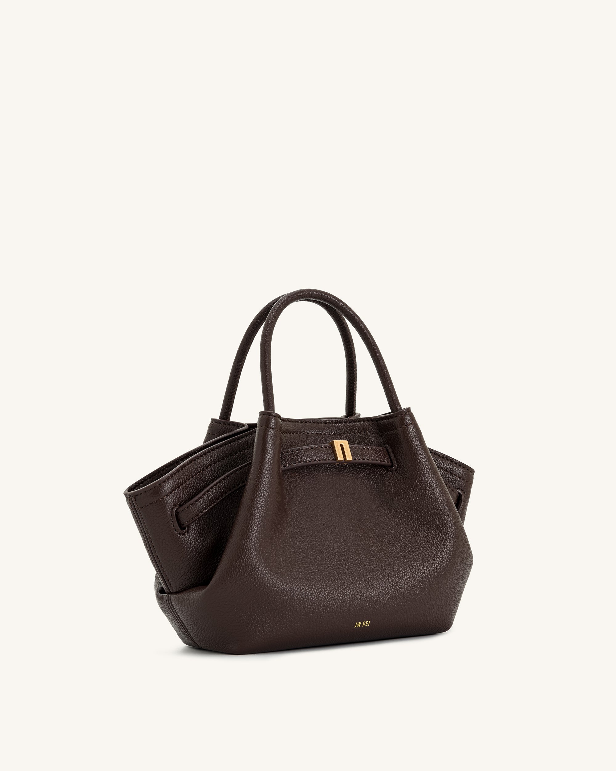 Hana Mini Tote Bag - Dark Brown - Image 4
