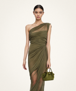 Alternative view of Hana Mini Faux Suede Tote Bag - Dark Olive