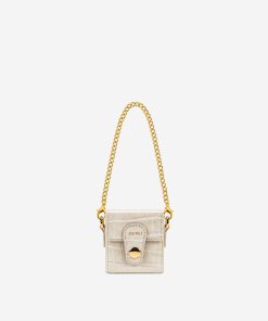 Square Mini Box - Ivory Croc