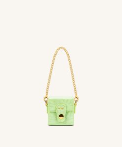 Square Mini Box - Lime Green Lizard