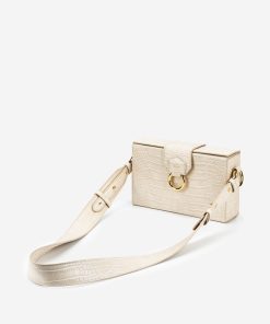Alternative view of Grace Box Bag - Ivory  Croc