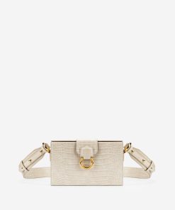 Grace Box Bag - Ivory  Croc