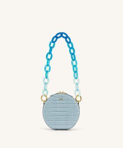 Alternative view of Mya Gradient Acrylic Chain Strap - Blue