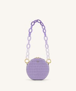 Alternative view of Mya Gradient Acrylic Chain Strap - Purple