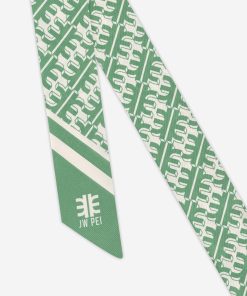 Alternative view of FEI Faux Silk Twill Scarf - Green