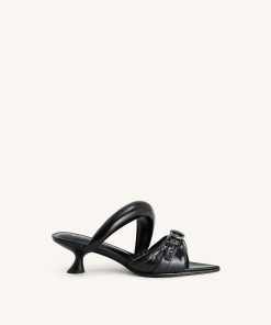 Sara Studded Mule - Black