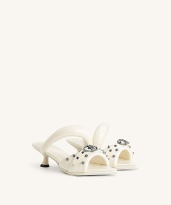 Alternative view of Sara  Studded Mule - White