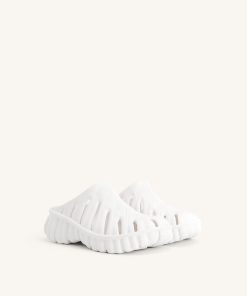 Alternative view of Tara Leaf Platform Clog - White