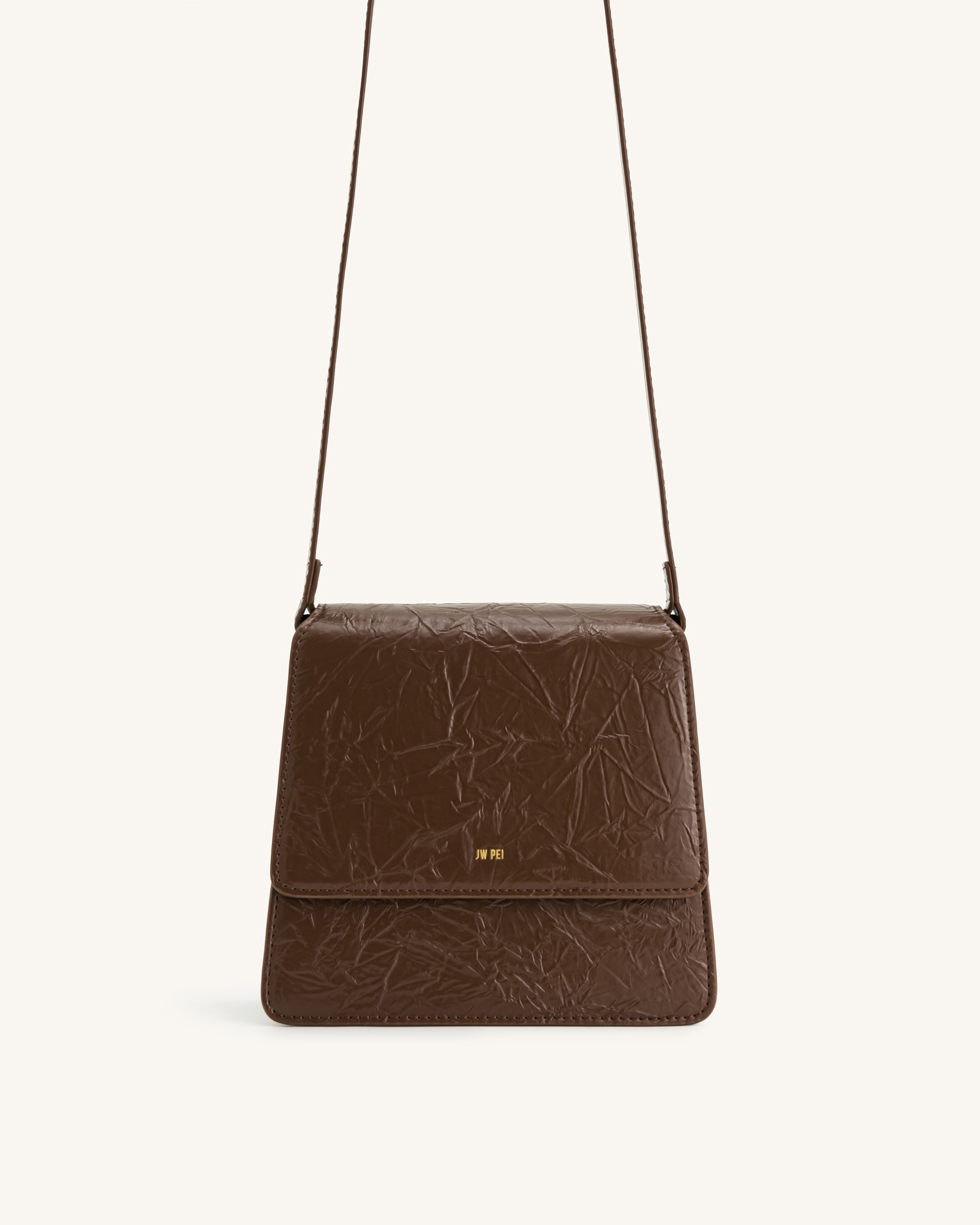 FAE Pleating Top Handle Crossbody -Umber - Image 3