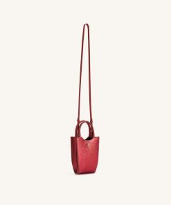 Alternative view of FEI Metallic Phone Bag - Red Ochre Lizard